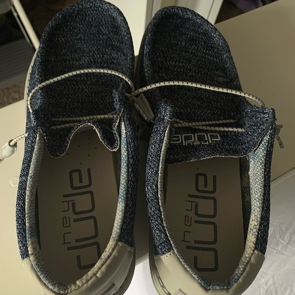 Mens Navy HeyDudes - Picture 5 of 6